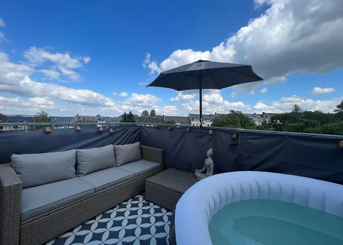 Pretty Home Rooftop Jacuzzi